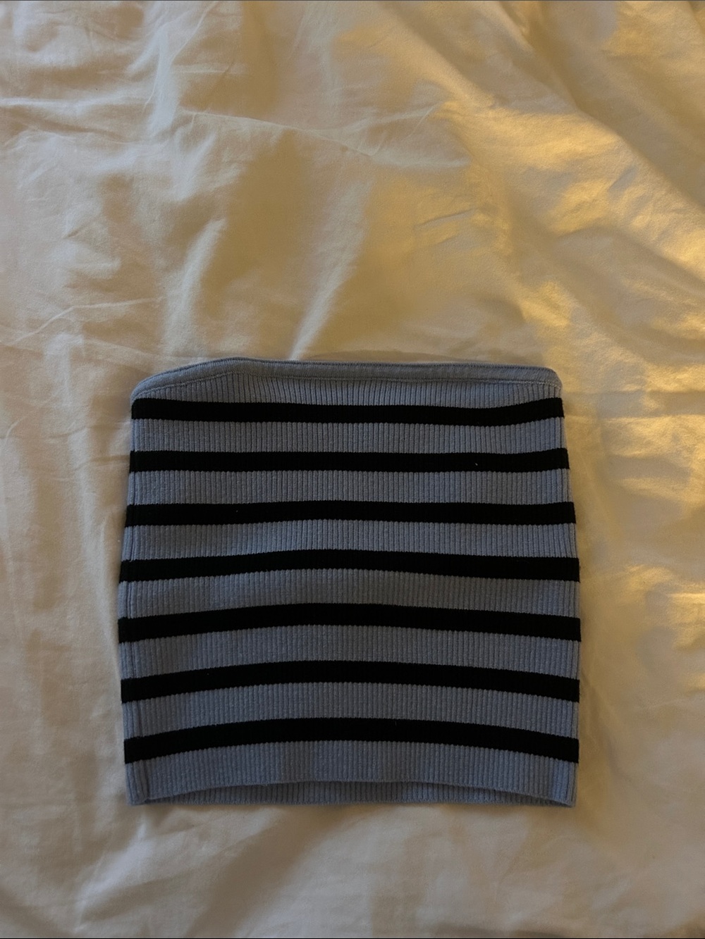 Edikted Blue & Black Striped Knit top